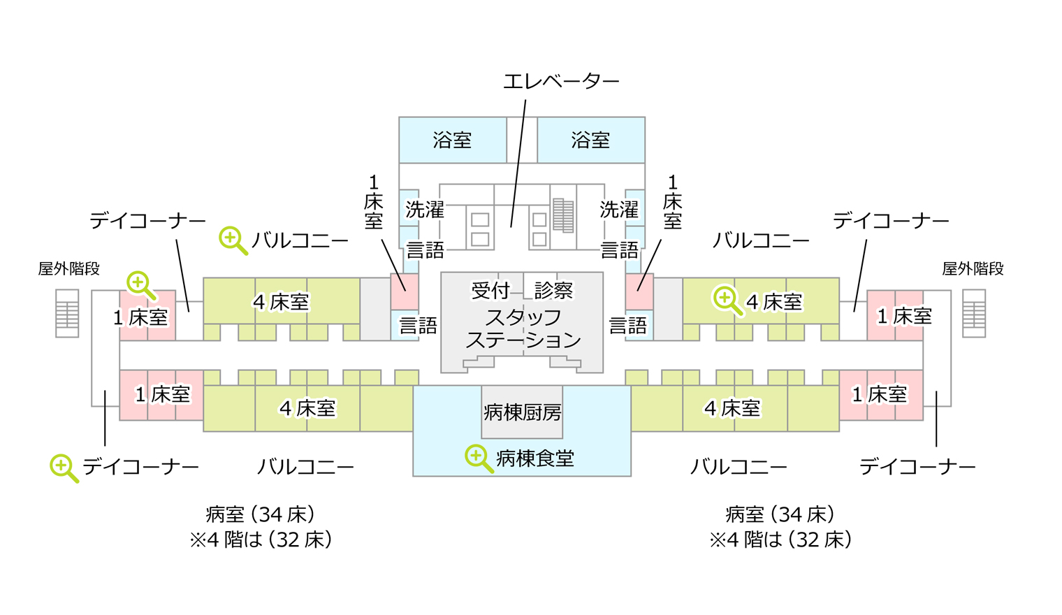 >2~4階